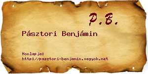 Pásztori Benjámin névjegykártya